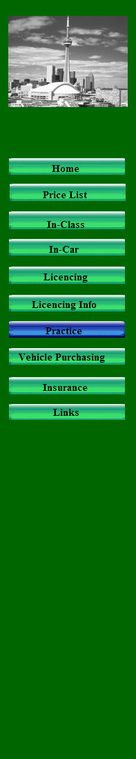 Lessons, Course, in class, in car, practice 